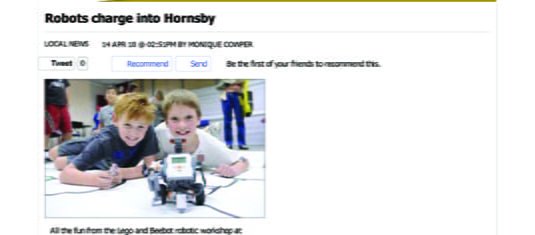 2010 Robots charge into Hornsby - Local News - News - Hornsby _ Upper North Shore Advocate