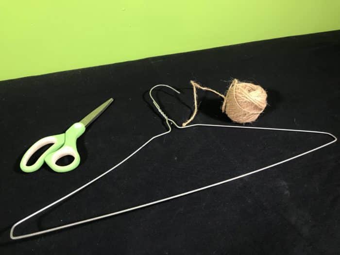 Coathanger gong science experiment - materials needed