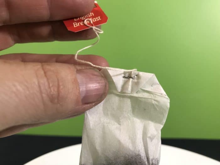 Tea bag rocket science experiment - be sure to sure a stapled tea bag