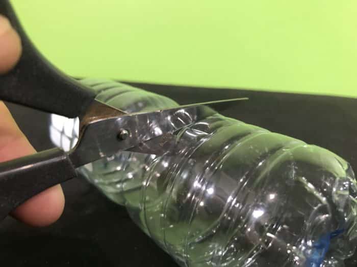 Create a water filter science experiment - cutting the bottle
