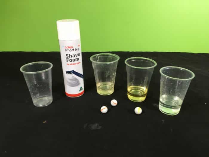 Making Layered Liquids Science experiment - setup_materials