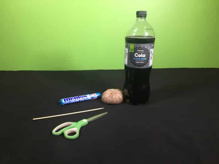 Mentos and diet coke science experiment - materials needed using supermarket goods
