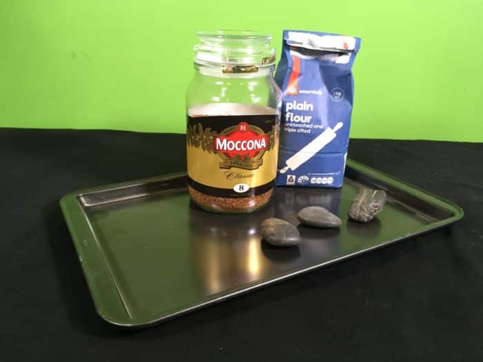 Model Meteorite Strikes Science Experiment - setup_materials