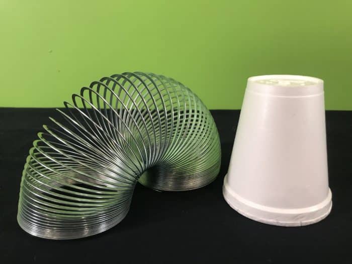 Star Wars slinky sounds science experiment - materials needed