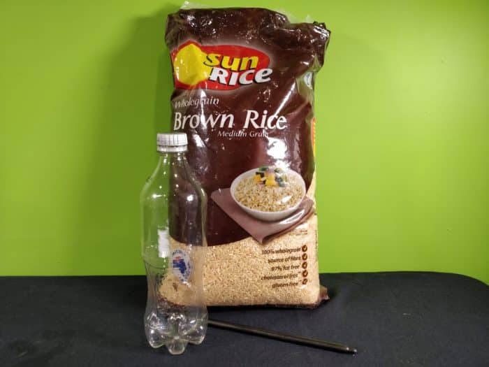 Suspended rice experiment - materials needed