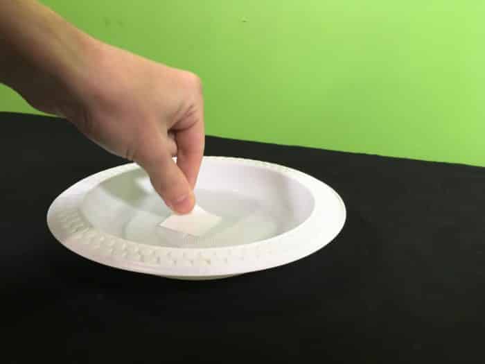 The Coin Battery Experiment Science Experiment - soaking paper in vinegar