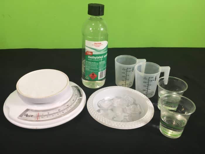 Why does Ice Float Science Experiment - setup_materials