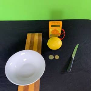 A simple Homemade Lemon Battery - materials_ingredients needed
