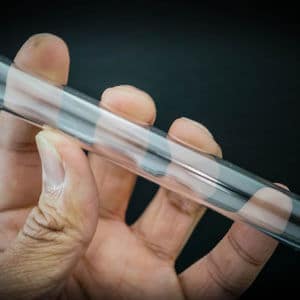 Clear plastic test tube (pkt 10)