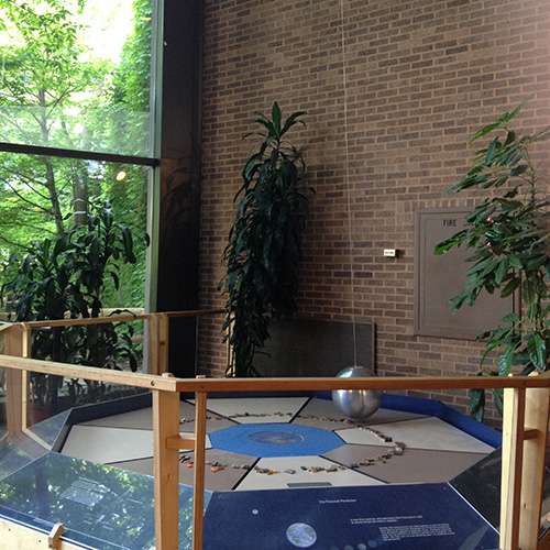 Foucaults pendulum at Cleveland Natural History Museum