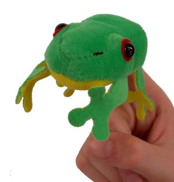 Tree frog finger puppet