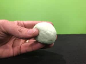 Making a polymer bouncy ball experiment - finished bouncy ball
