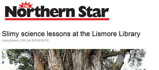 Northern Star - Slimy science lessons at the Lismore Library. 15 January 2016