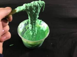 PVA Glue and Borax slime science experiment variant - mixing PVA glue and borax together