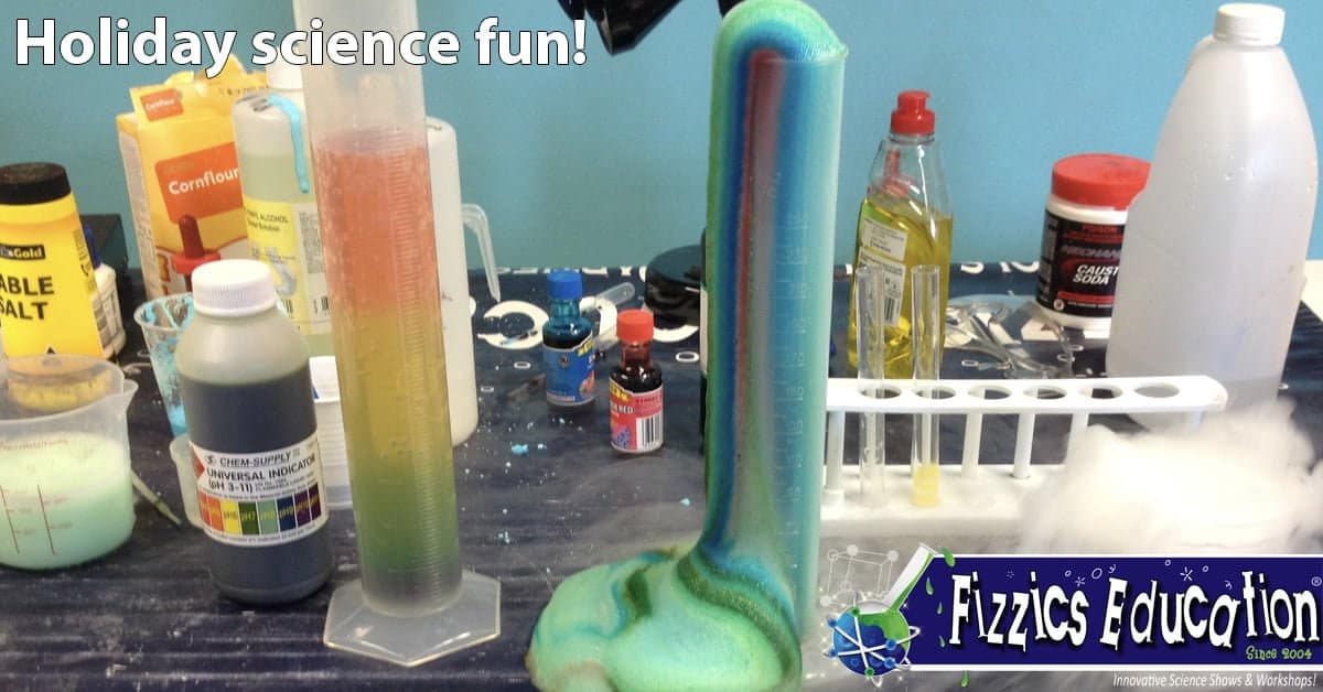 Chemical concoctions during Holiday science programs