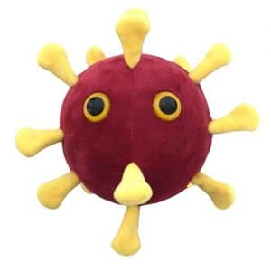 Giant Microbes Plush Toy Soft Original Gift Box Educational Sick Day Set of 5 