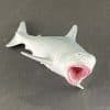 Great white shark replica with open mouth