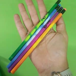4 Hypercolour pencils in the hand