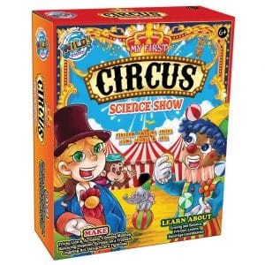 The My First Circus Science box showing a clown in front of a big top