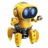 Tobie the robot - a yellow robot with 6 legs