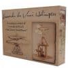 da vinci helicopter box showing his design and a built model on the box cover