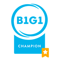 B1G1 impact champion badge