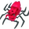Spider robot by 4M assembled. The robot is red and black