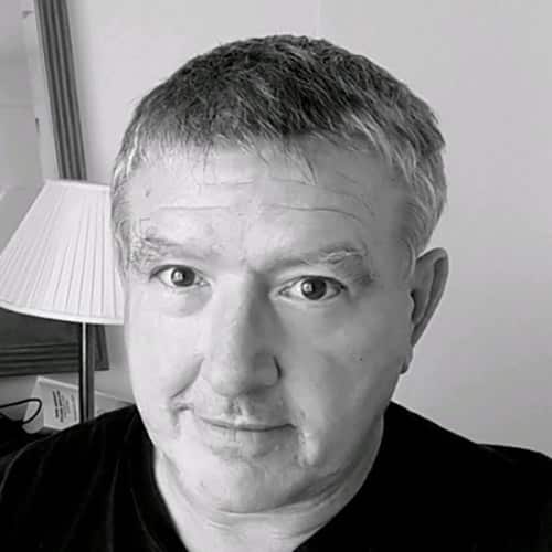 Stuart Kohlhagen headshot in black and white