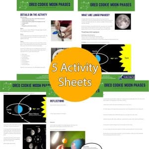 5 worksheets on Oreo Moon Phases