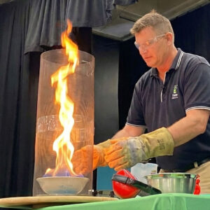 Fire tornado on stage